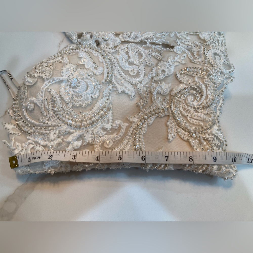Badgley Mischka Ivory corset size 4 - Picture 4 of 7